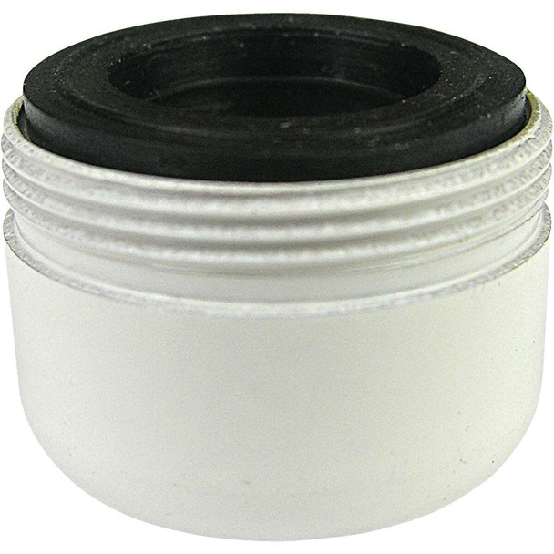 Lasco 1.8 GPM 55/64 In. Male Dual Thread Aerator, White 09-9975