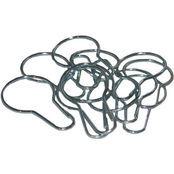 Lasco Chrome Shower Curtain Hook (12 Count) 08-1385