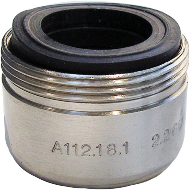 Lasco 2.2 GPM Dual Thread Aerator, Satin Nickel 09-1979