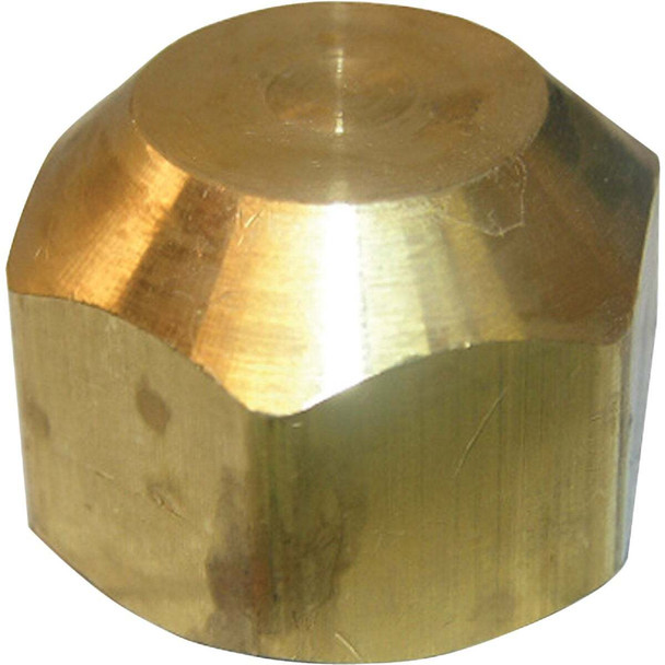 Lasco 1/4 In. Brass Flare Cap 17-4011