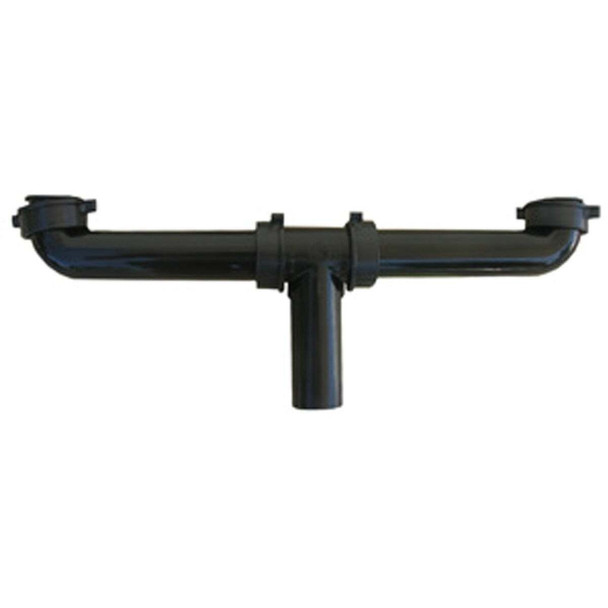 Lasco 1-1/2 In. x 16 In. Black Plastic Center Outlet Waste 03-4207A