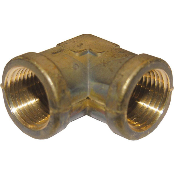 Lasco 3/8 In. FPT X 3/8 In. FPT 90 Deg. Brass Elbow (1/4 Bend) 17-9007