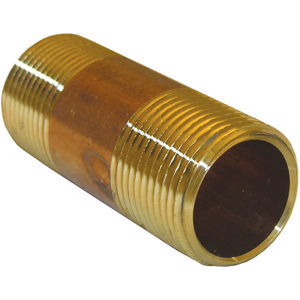 Lasco 3/4 In. x 2 In. Brass Nipple 17-9485