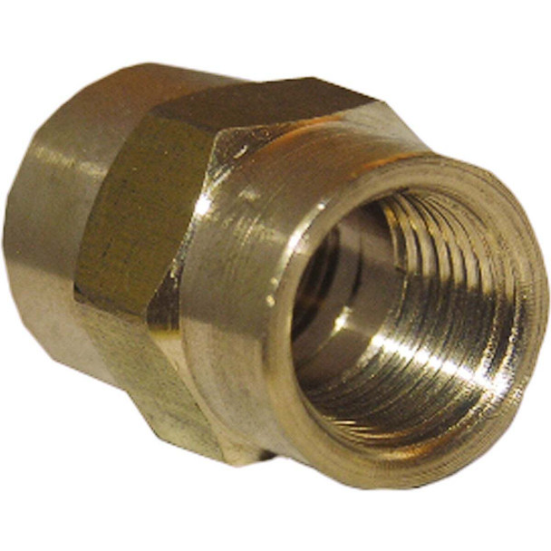 Lasco 1/4 In. FPT x 1/4 In. FPT Yellow Brass Coupling 17-9223