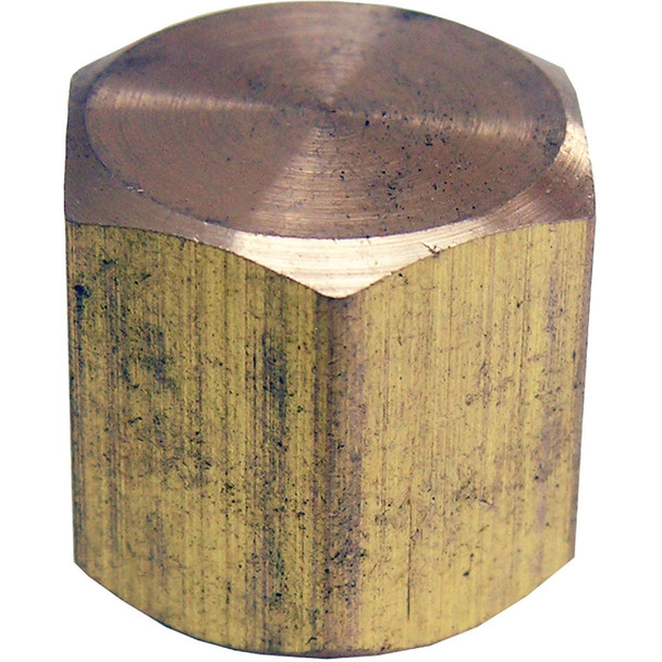 Lasco 1/8 In. Red Brass Threaded Pipe Cap 17-9143