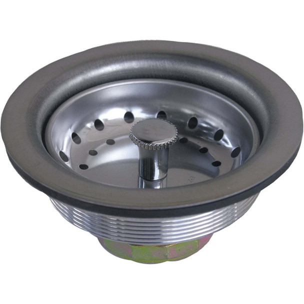 Lasco 3-1/2 In. Chrome Duo Basket Strainer Assembly 03-1051