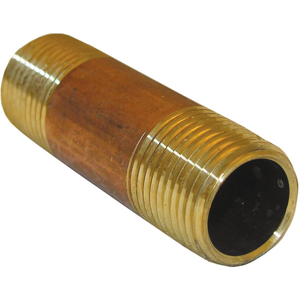Lasco 1/2 In. x 2-1/2 In. Brass Nipple 17-9447