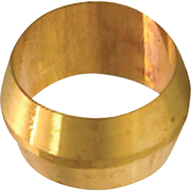 Lasco 1/4 In. Brass Compression Sleeve (2-Pack) 17-6011