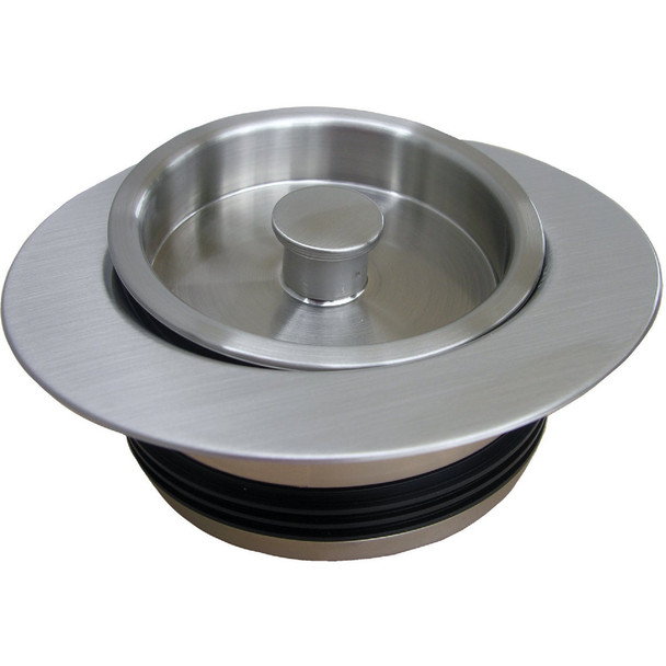 Lasco Satin Nickel PVC Disposer Flange and Stopper 03-1075SN Lasco Satin Nickel PVC Disposer Flange and Stopper 03-1075SN