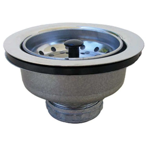 Lasco 3-1/2 In. Chrome EZ Cup Basket Strainer Assembly 03-1041