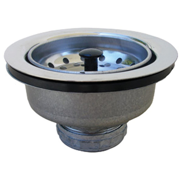 Lasco 3-1/2 In. Chrome EZ Cup Basket Strainer Assembly 03-1041