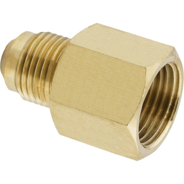 Lasco 1/2 In. F x 3/8 In. M Brass Flare Adapter 17-5847