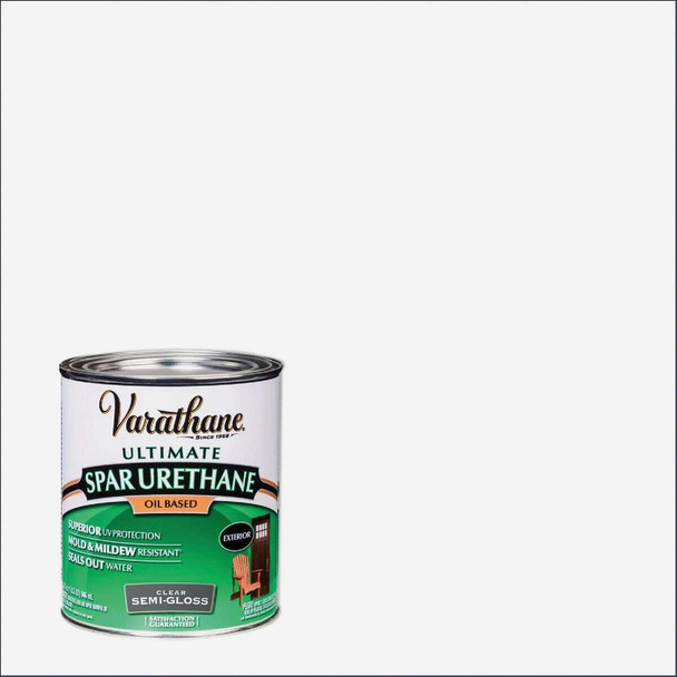 Varathane Semi-Gloss Clear Low VOC Exterior Spar Urethane, 1 Qt. 242186H