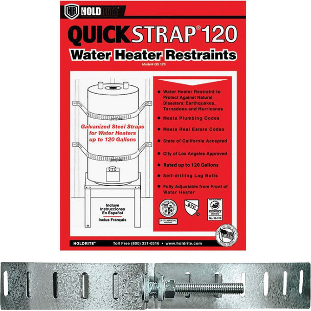 Quick Strap 120 Gallon Water Heater Restraining Strap QS-120