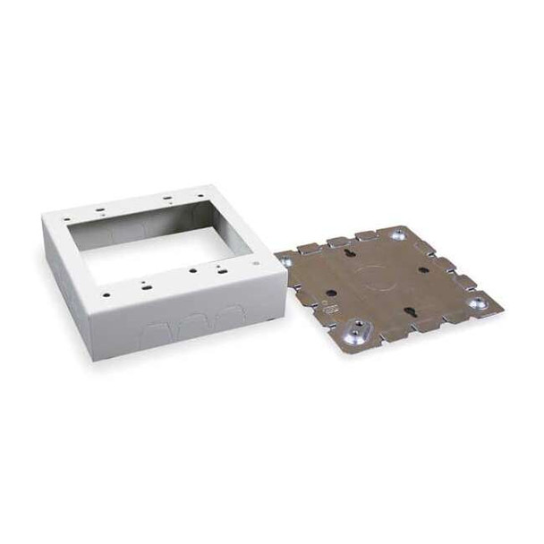 Legrand Device Box, Gang Box Type, 2 Gangs, Steel V5748-2