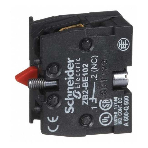 Contact Block, 22MM, Panel Mount, 1NC, Momentary Action, Slow Break