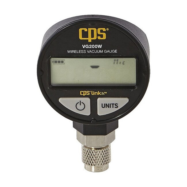 Blackmax Vacuum Gauge, LCD, Stainless Steel VG200W