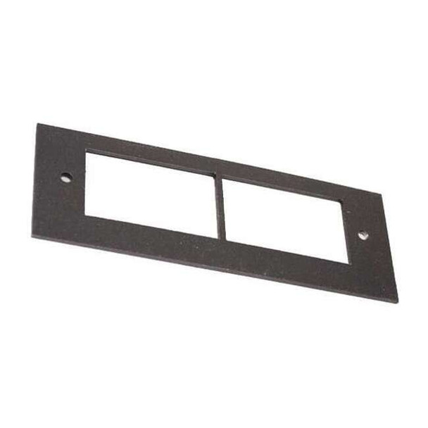 Wiremold Communications Plate,Black,Steel OFR47-2A