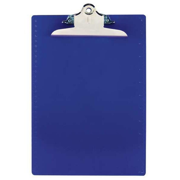 Manufacturer Varies 8-1/2" x 11" Plastic Clipboard 1", Blue 1DNT8