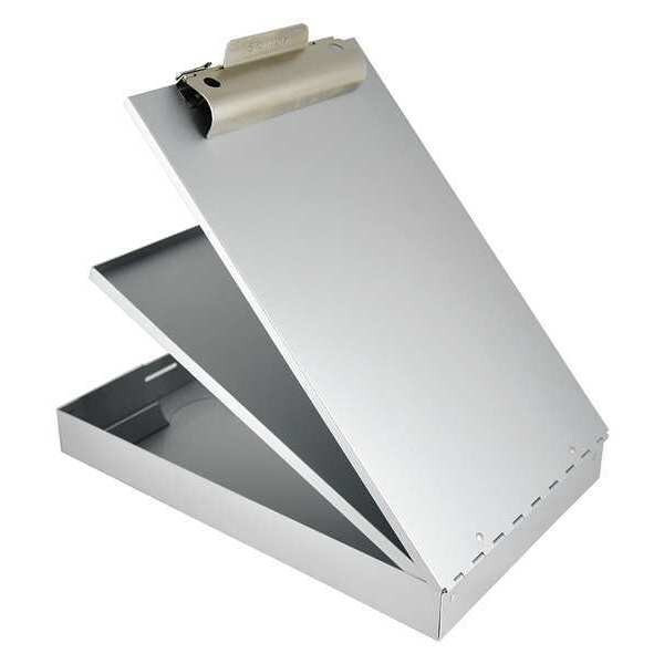 Manufacturer Varies 8-1/2" x 11" Portable Storage Clipboard 1-1/2", Silver 21017