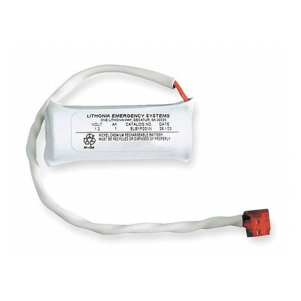 Lithonia Lighting Battery,Nickel Cadmium,1.2V,1A/HR. ELB 1P201N