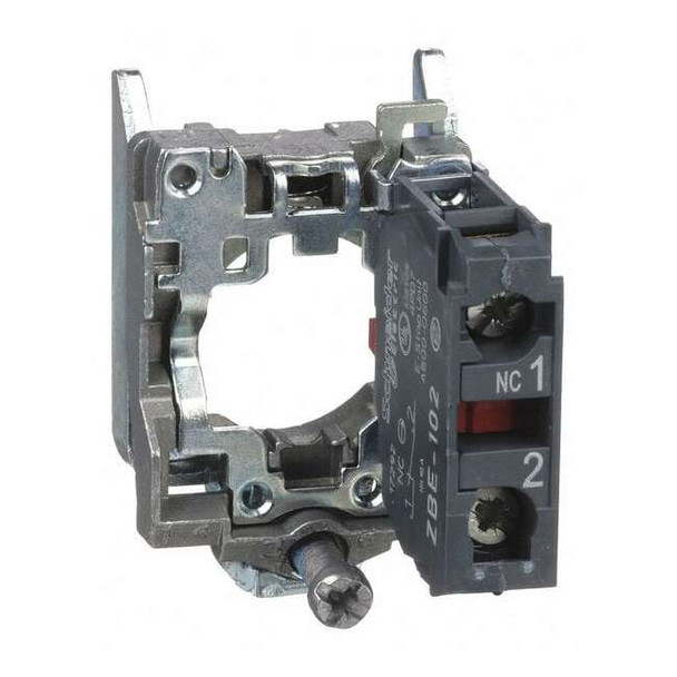 Schneider Electric Contact Block, Black, 1NC, 22 mm, ZB4 ZB4BZ102
