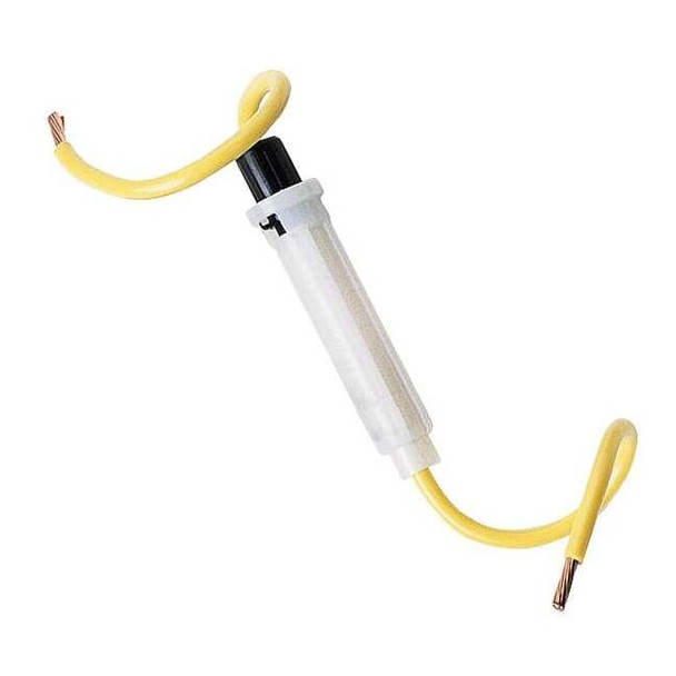 Fuse Holder, 0 to 30A Amp Range, 32V AC/DC Volt Rating, 1 Poles, Wire Leads