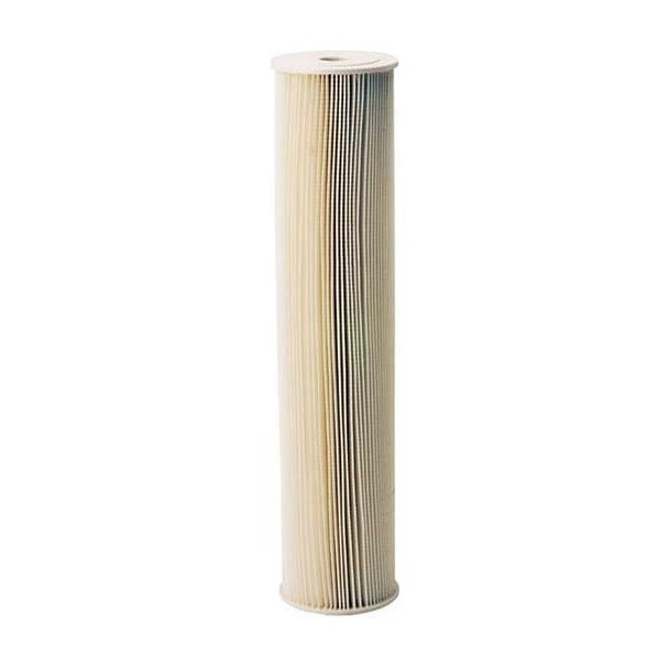 Pleated Filter Cartridge, 20 gpm, 50 Micron, 4-1/2" O.D., 20 in H