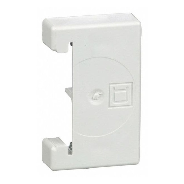 Square D ScrewOn End Clamp,6.20in L,Polycarbonate 9080MHA10