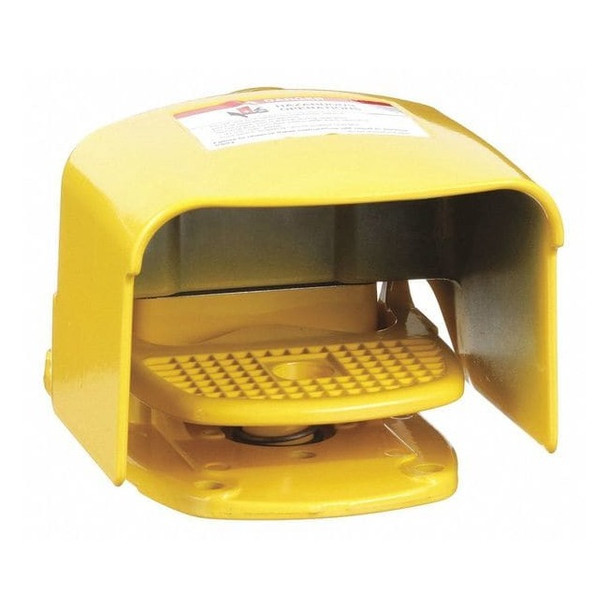 Square D FootSwitch,Yellow,Steel,SPDT,Momentary 9002AW2