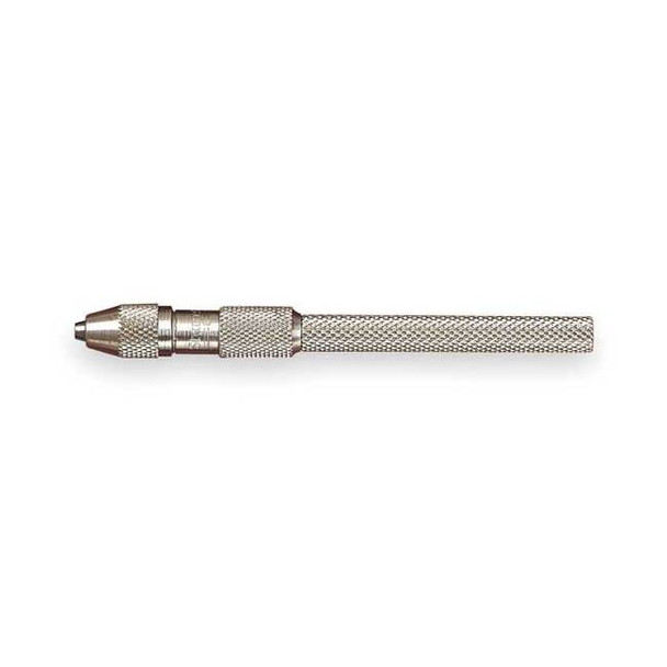 Starrett Pin Vise,0.030-0.062 In,Nickel Plated 162B