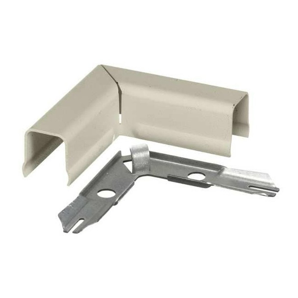 Hubbell Wiring Device-Kellems Flat Elbow, 90 deg.,Ivory,Steel,Elbows HBL711IVA