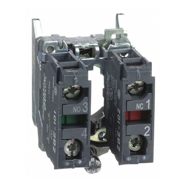 Schneider Electric Contact Block,1NO + 1NC Slow Break,22mm ZB4BZ105