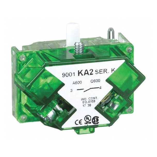 Contact Block, Momentary, 1NO, 30 mm, 10A at 600V AV, Screw-clamp Terminal