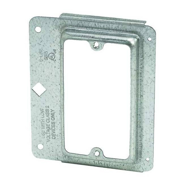 Communication Bracket, 1 Gang, Pre-Galvanized Steel, Single Gang Box Type