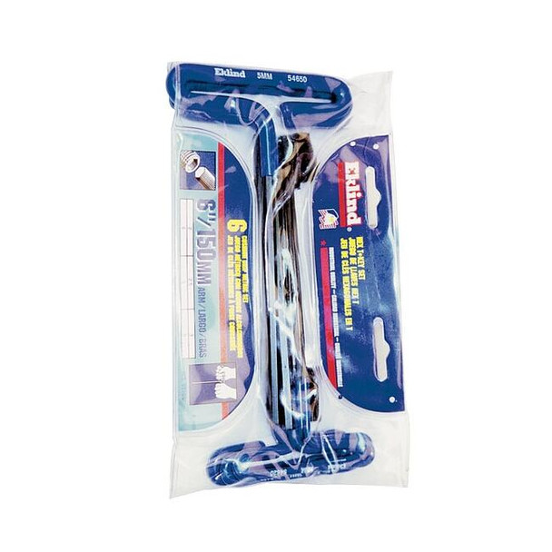 Eklind 8 Piece Metric T-Shape Hex Key Set, 55168 55168