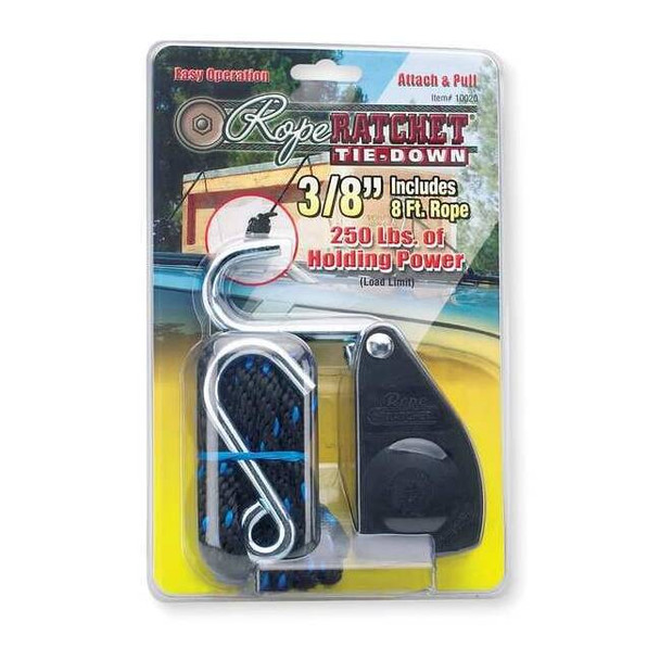 Rope Ratchet Rope Ratchet,Hook,8 ft.L,Polypropylene 10020