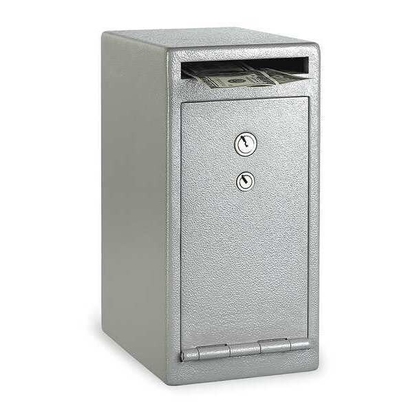 Drop Slot Depository Safe with Dual Keyed 20 lb, 0.25 cu ft, Solid Steel