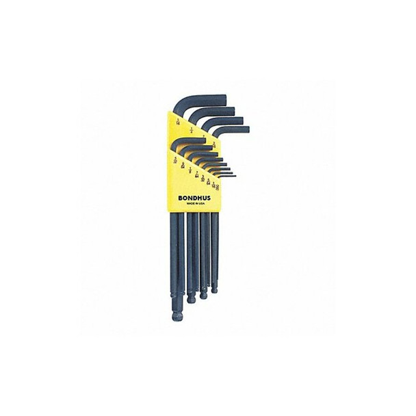 Bondhus 12 Piece SAE L-Shape Hex Key Set, 10936 10936