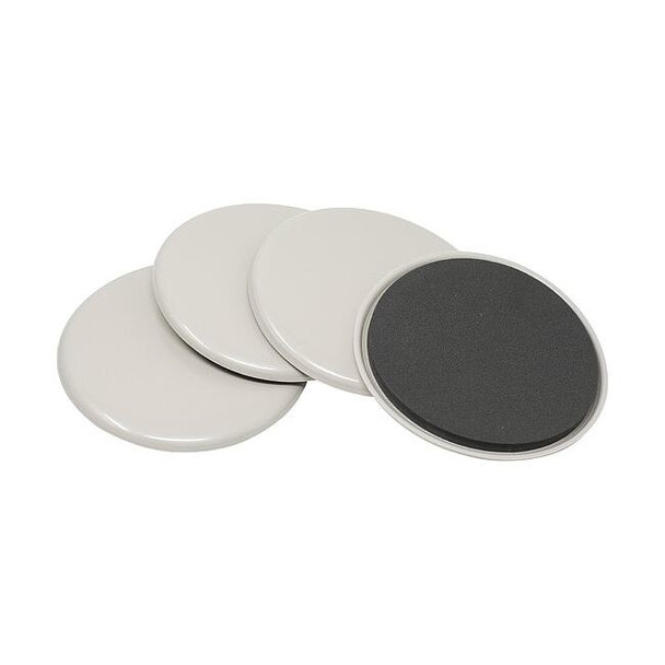 Master Caster Furniture Glides, Non-Adhesive, Rd, 5", PK4 87007