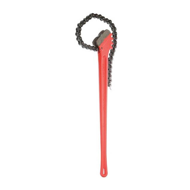 Chain Wrench, 7 1/2 in Outside Dia, 29 in Chain L, 36 in Handle L, Alloy Steel