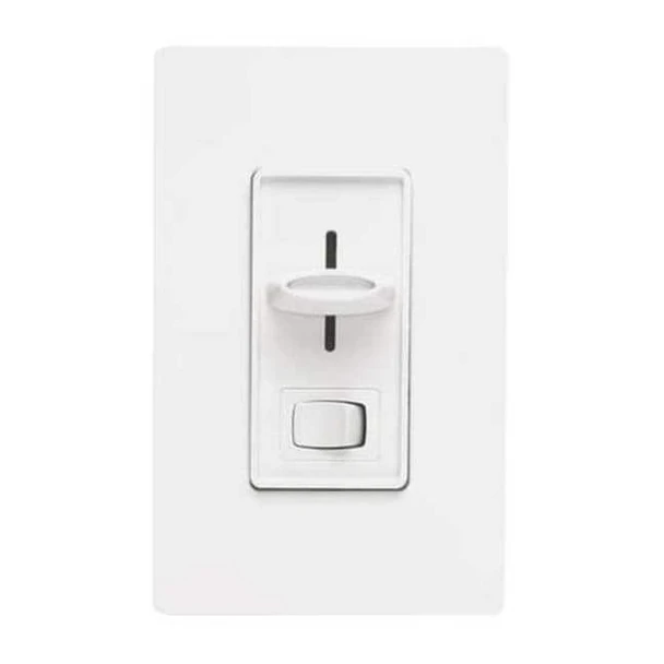 Lutron Lighting Dimmer,Slide,1000W,Decora,White CT-103P-WH