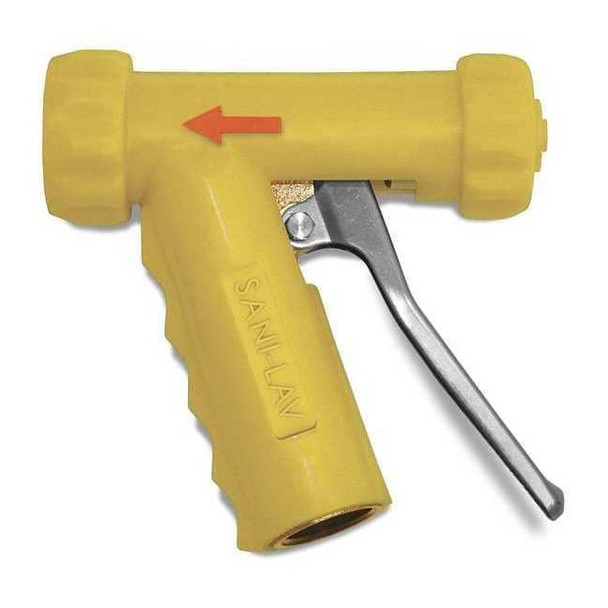 Sani-Lav Spray Nozzle, 150 psi, 7 gpm, Yellow N1Y