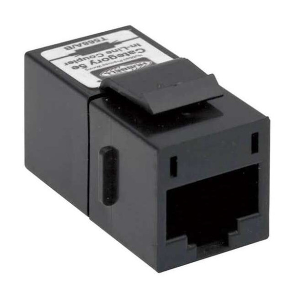 Hubbell Premise Wiring Keystone Jack,0.5625 in,Black SFC5EBK