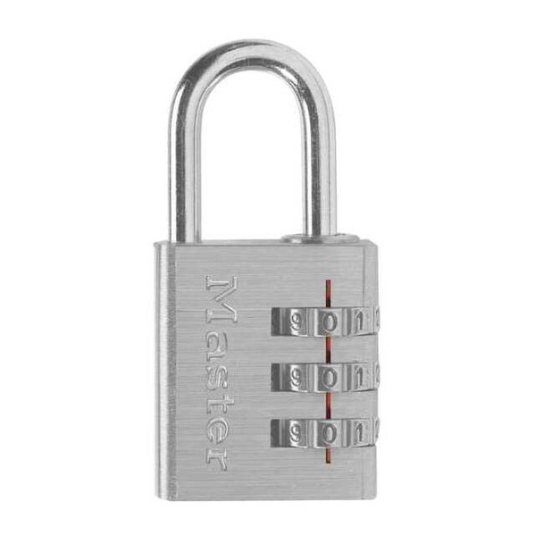 Master Lock Luggage/Briefcase Padlock,Aluminum,Side 630D