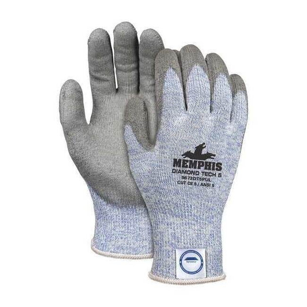 Cut Resistant Coated Gloves, Cut Level A5 ,Dipped ,Polyurethane ,Smooth ,S 1 PR