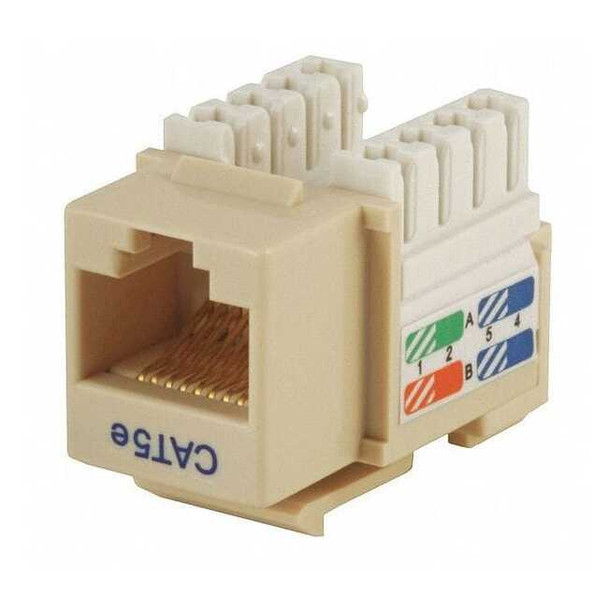 Monoprice Datacom Jack,Cat5,Punch Down,Beige 5373