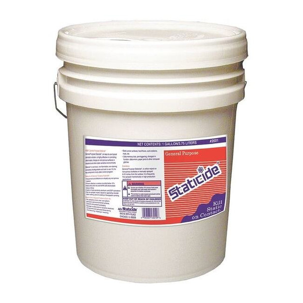 Acl Staticide AntiStatic Liquid,General Purpose,5 Gal 2001-5
