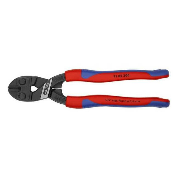 Knipex 8" Knipex Cobolt Compact Bolt Cutter, Ergonomic Grip 71 02 200