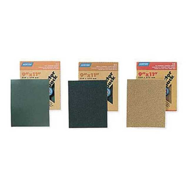 Norton Abrasives Sanding Sht, 11-1/4x9-1/4In, 150G, AlO, PK25 07660700356